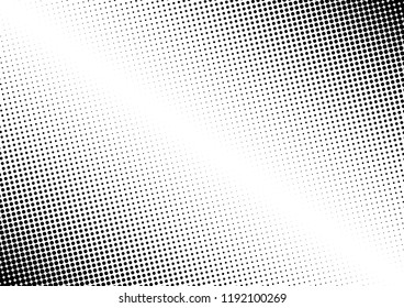 Abstract Dots Background. Black and White Fade Pattern. Points Distressed Backdrop. Gradient Monochrome Overlay. Vector illustration