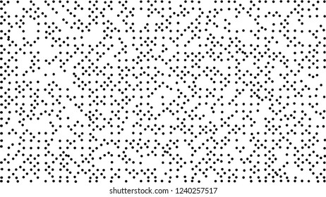 Abstract dots background. Black white random grunge dots texture. Pop Art circle comic pattern. Abstract geometric vector pattern. Template for presentation flyer, business cards, stickers, report