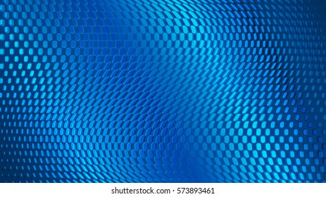 Abstract dots background in blue colors