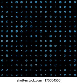 Abstract dots background - blue dots. EPS10 vector illustration.