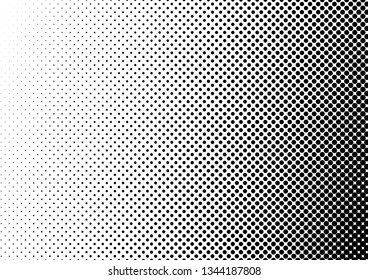 Abstract Dots Background. Distressed Halftone Backdrop. Pop-art Pattern. Black and White Texture. Vector illustration