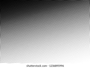 Abstract Dots Background. Distressed Overlay. Black and White Fade Pattern. Pop-art Texture. Vector illustration