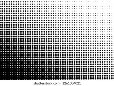 Abstract Dots Background. Distressed Pattern. Vintage Texture. Black and White Overlay. Vector illustration
