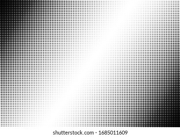 Fondo de puntos abstractos. Sobrecarga de diseño. Fondo pop-art. Grunge Textura moderna. Ilustración del vector
