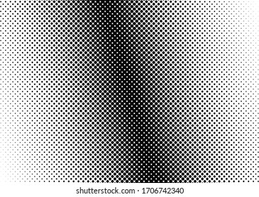 Abstract Dots Background. Gradient Modern Texture. Fade Pattern. Black and White Halftone Backdrop. Vector illustration
