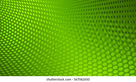 Abstract dots background in green colors