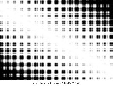 Abstract Dots Background. Grunge Backdrop. Halftone Vintage Texture. Monochrome Pop-art Pattern. Vector illustration