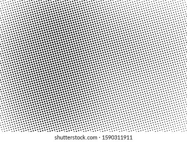 Abstract Dots Background. Grunge Black and White Backdrop. Halftone Overlay. Pop-art Distressed Texture. Vector illustration