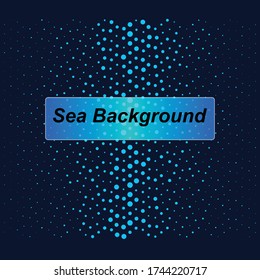Resumen de puntos de fondo. Efecto de las olas del mar de color azul semitónico.