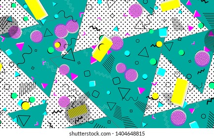 Colorful Hand Drawn Pineapple Triangle Seamless Stock Vector (Royalty ...