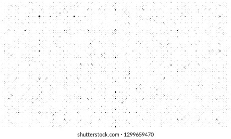 Abstract dots background. Monochrome grunge dirt texture. Halftone Pop Art comic pattern. Polka dot. Geometric vector pattern. Template for presentation flyer, business cards, stickers, report, fabric