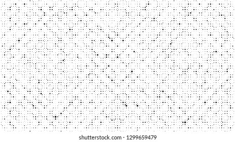 Abstract dots background. Monochrome grunge dirt texture. Halftone Pop Art comic pattern. Polka dot. Geometric vector pattern. Template for presentation flyer, business cards, stickers, report, fabric