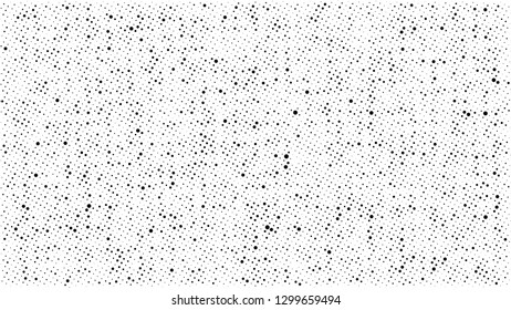 Abstract dots background. Monochrome grunge dirt texture. Halftone Pop Art comic pattern. Polka dot. Geometric vector pattern. Template for presentation flyer, business cards, stickers, report, fabric