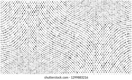 Abstract dots background. Monochrome grunge dirt texture. Halftone Pop Art comic pattern. Small Polka dot. Geometric wave vector pattern. Template for presentation flyer, business cards, report fabric