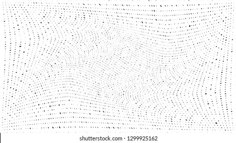 Abstract dots background. Monochrome grunge dirt texture. Halftone Pop Art comic pattern. Geometric small dots, twisted vector pattern. Template for presentation flyer, business cards, report fabric