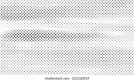 Abstract dots background. Monochrome grunge texture. Halftone Pop Art comic pattern. Polka dot. Geometric vector pattern. Template for presentation flyer, business cards, stickers, report, fabric