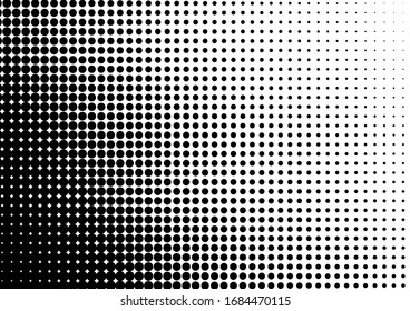 Fondo de puntos abstractos. Fondo de puntos. Patrón de desenfoque. Textura en peligro en blanco y negro. Ilustración del vector