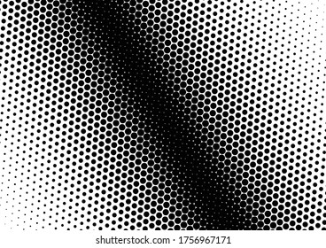Abstract Dots Background. Points Fade Texture. Pop-art Halftone Backdrop. Black and White Overlay. Vector illustration