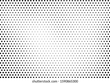 Abstract Dots Background. Points Pattern. Grunge Black and White Backdrop. Vintage Distressed Overlay. Vector illustration