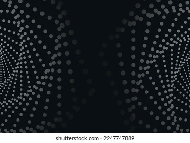 Abstract dots background poster with dynamic. technology network Vector illustration.