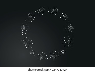 Abstract dots background poster with dynamic. technology network Vector illustration.