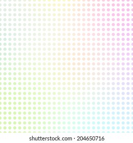 Abstract dots background. Rainbow colored texture.