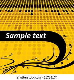 Abstract dots background - Sample Text