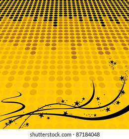 Abstract dots background - Sample Text