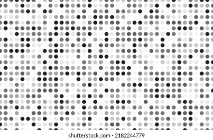 Abstract dots background template. Halftone retro circle graphic vector.