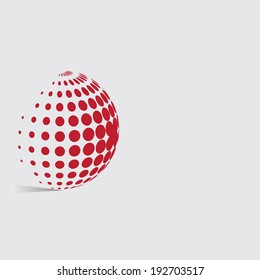 Abstract dots background for your text and logo - vector illustration  