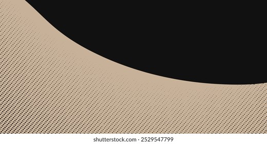 Abstract dots black and gold background with elegant effect. Vector illustration art
