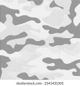 Abstract dots camouflage background. Retro style comic sunburst with dots ray. Dotted background as design element.	