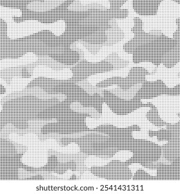 Abstract dots camouflage background. Retro style comic sunburst with dots ray. Dotted background as design element.	