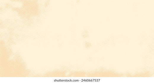 Abstract dots halftone brown color pattern gradient texture background.