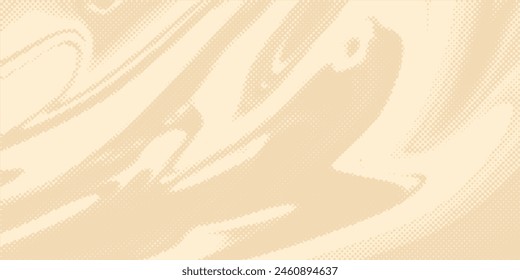 Abstract dots halftone brown color pattern gradient texture background.