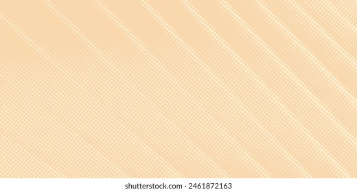 Abstract dots halftone brown color pattern gradient texture background vector illustration