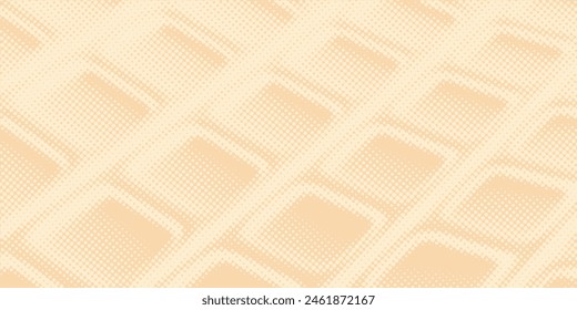 Abstractas puntos semitono color marrón patrón degradado textura de fondo Ilustración vectorial