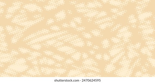 Abstract dots halftone brown color pattern gradient texture background.	