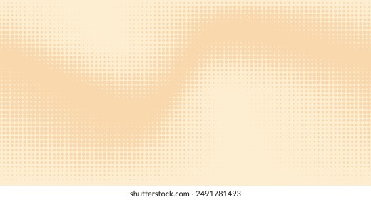 Abstract dots halftone brown color pattern gradient texture background
