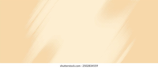 Abstract dots halftone brown color pattern gradient texture background.