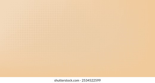 Abstract dots halftone brown color pattern gradient texture background.