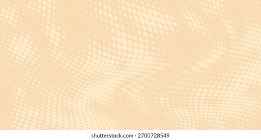 Fondo de textura de gradiente de patrón de color marrón semitono de puntos Abstractas.