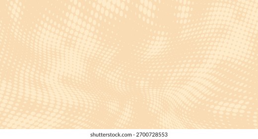 Pontos abstratos cor marrom meio-tom padrão gradiente textura fundo.