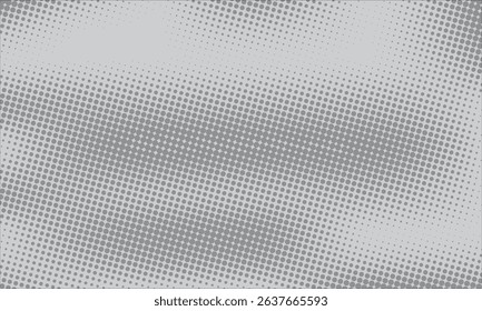 Abstract dots halftone gray color pattern gradient texture with technology background. Graphics pop art comics style.
