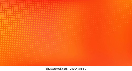 Abstract dots halftone orange color pattern gradient texture with technology digital background. Dots pop modern abstract art