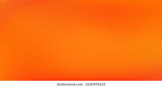 Textura Abstractas del gradiente del patrón naranja del color del semitono de los puntos con el fondo digital de la tecnología. Puntos pop moderno