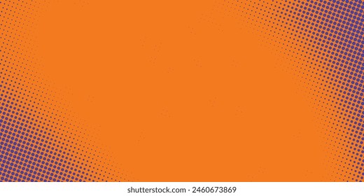 Abstract dots halftone orange purple colors pattern gradient texture background. - Vector στοκ