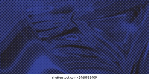 Abstractas puntos semitono naranja púrpura colores patrón gradiente textura de fondo.