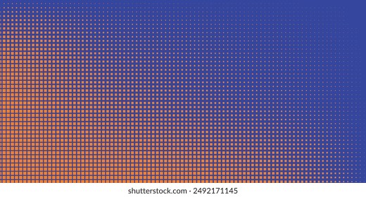 Abstractas puntos semitono naranja púrpura colores patrón gradiente textura de fondo.