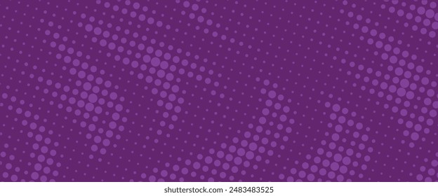 Abstract dots halftone pattern purple color gradient texture background vector illustration modern